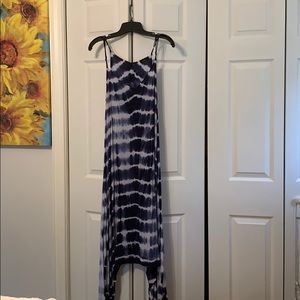 Blue Tie dye maxi dress